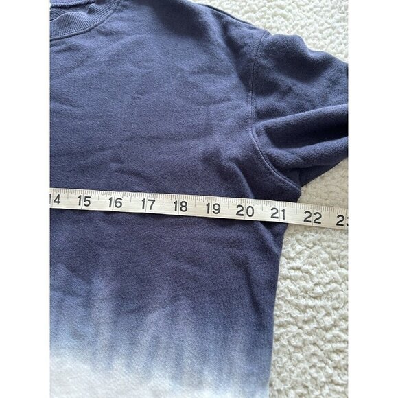 Ten Sixty Sherman Navy Blue Ombre Dip Dye Salute Sweatshirt Terry Cotton Sz M - Picture 6 of 7